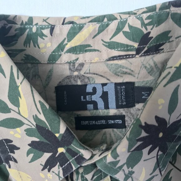 green and brown button up shirt - Picture 3 of 5